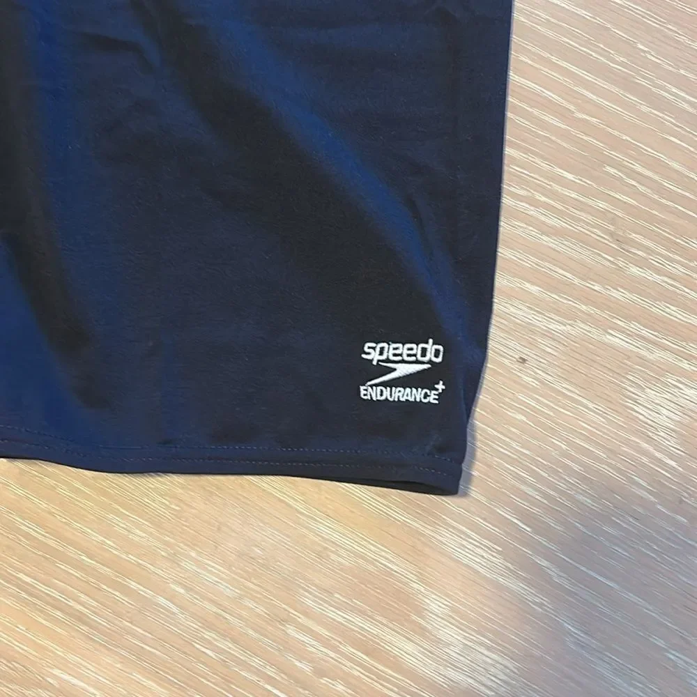 Speedo Men's Swimsuit Jammer Endurance+ Solid Black, Size 38, NWT